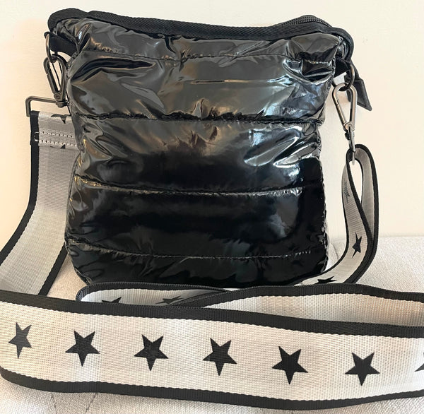 Medium Shiny Cross Body Bag