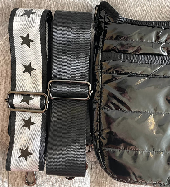 Medium Shiny Cross Body Bag