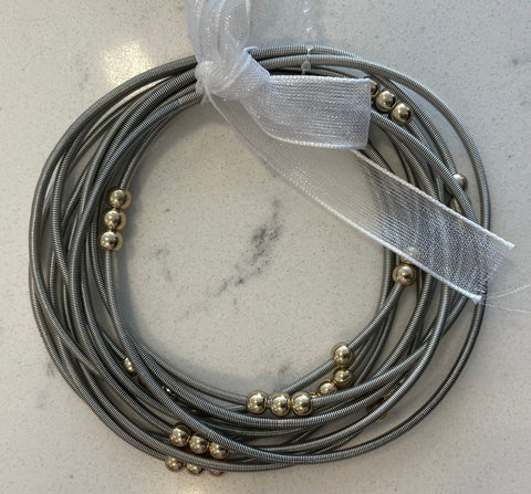 Multi Guitar String Set with Gold Beads