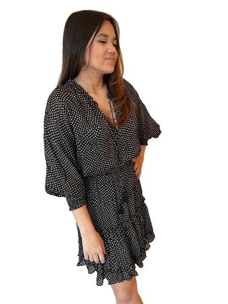 Polka Dot Dolman Dress