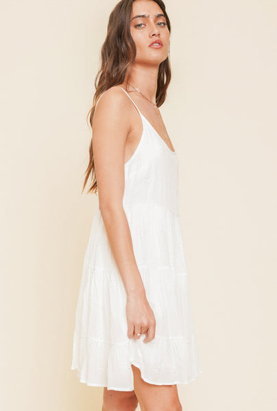 Tiered Eyelet Dress