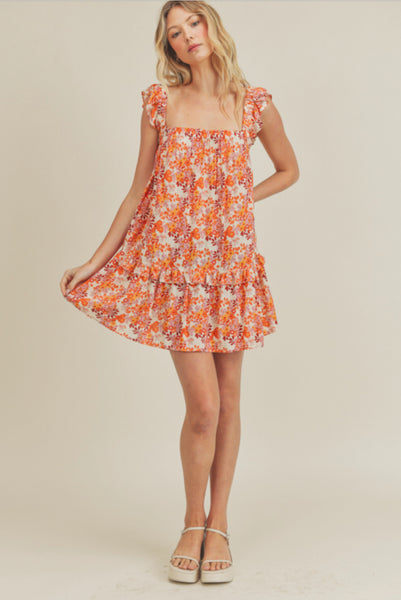 Floral Trapeze Dress