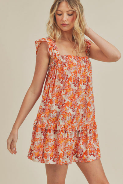 Floral Trapeze Dress