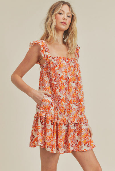 Floral Trapeze Dress